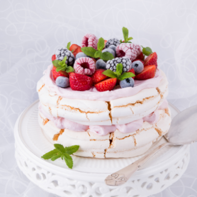 Pavlova de Frutas Vermelhas