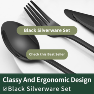 Black Silverware Set