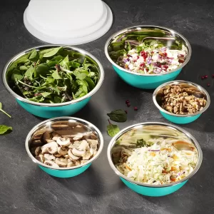 Bowls Stainless Steel Mixing Bowls With Lids Set