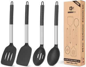 Pack of 4 Silicone Cooking Utensils Set