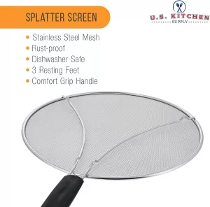 Stainless Steel Fine Mesh Splatter Screen